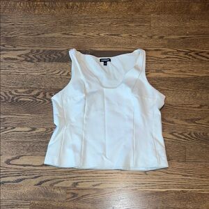 Express White Women’s Tank Large